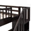 Lit superposé en escalier avec tiroir, rangement et garde-corps pour chambre à coucher-1873776672-1873776673