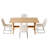 Kitchen Dining Set, 63'' Dining Table with 32.8'' Upholstered Dining Chairs(Table 4Chairs)-126089429-126089430-126089431