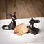 2 Piece Cast Iron Mice Pair Figurine