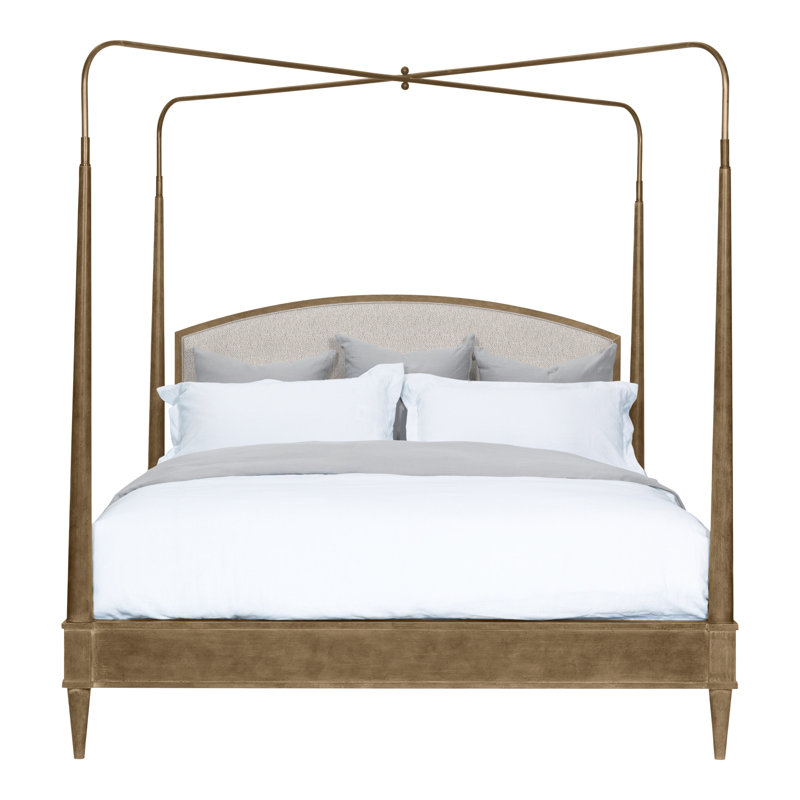 Anderkit Upholstered Canopy Bed, Hampton, Navada Granite