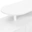 White Living Room Shoe Cabinet With Arched Design, Adjustable Shelves, Spacious Desktop, Construction Curved Top And White, For Room, Entryway,