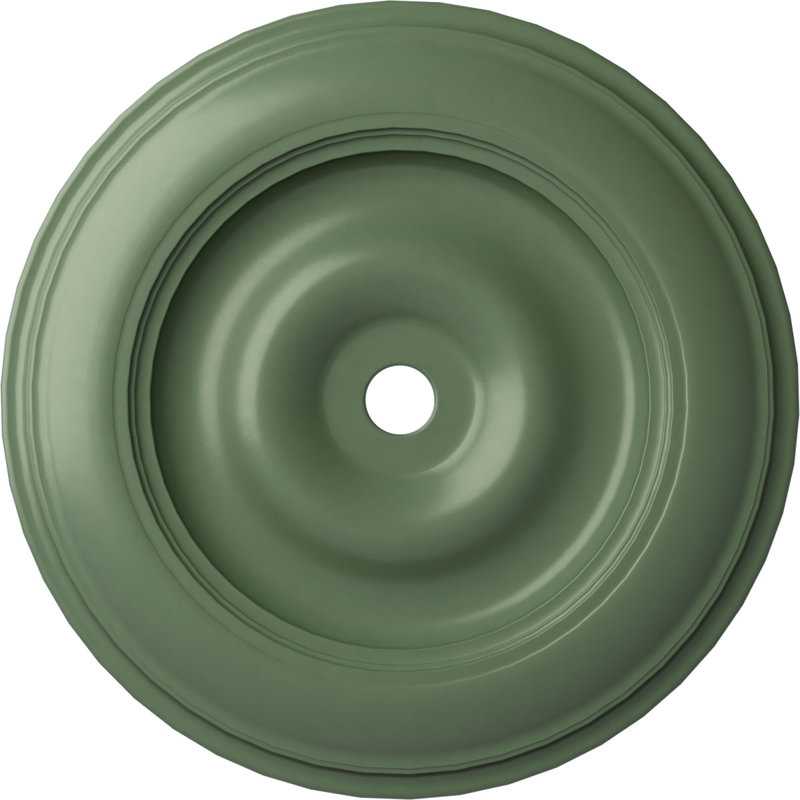 Classic 44.5'' H x 44.5'' W x 4'' D Urethane Ceiling Medallion, Athenian Green