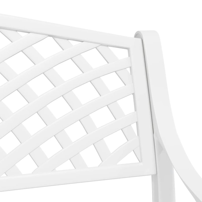 Abiah Outdoor Bench, White