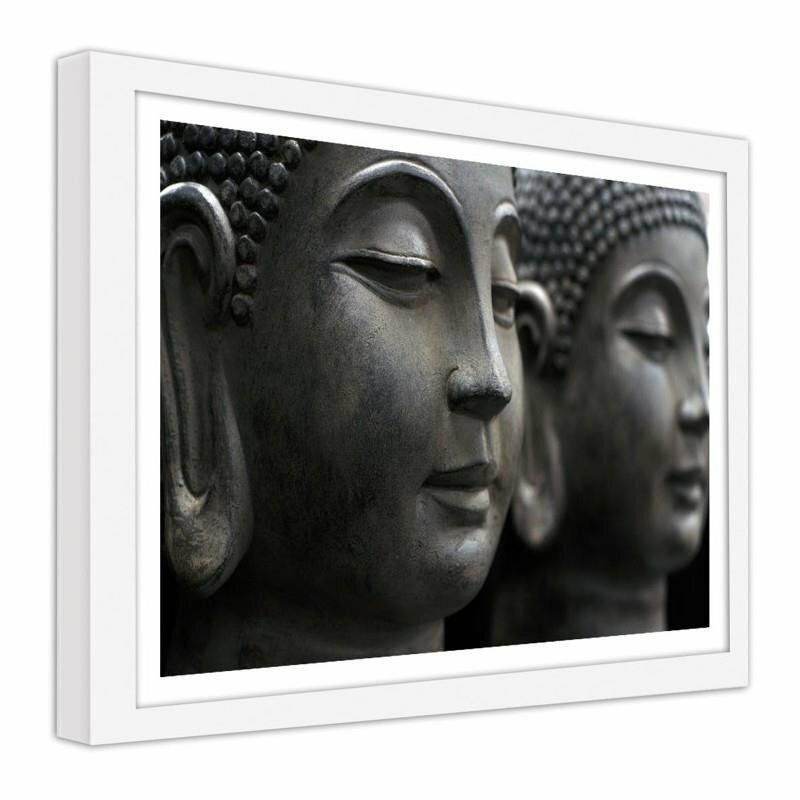 Gerahmter Fotodruck Statuen von Buddha