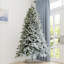 Sapin de Noël artificiel vert/blanc 7,5 '