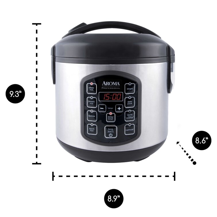 Aroma Housewares 8-Cup (Cooked) (4-Cup UNCOOKED) Digital Rice