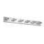 Luminaire de salle de bain 38 lumières à DEL 38 po en chrome moderne avec abat-jour carré en acrylique pour éclairage de salle de bain, miroir