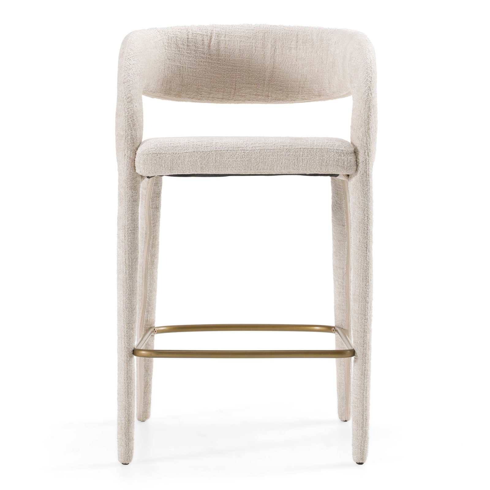 Arshaluys 26" Bar Stool, Light Gray