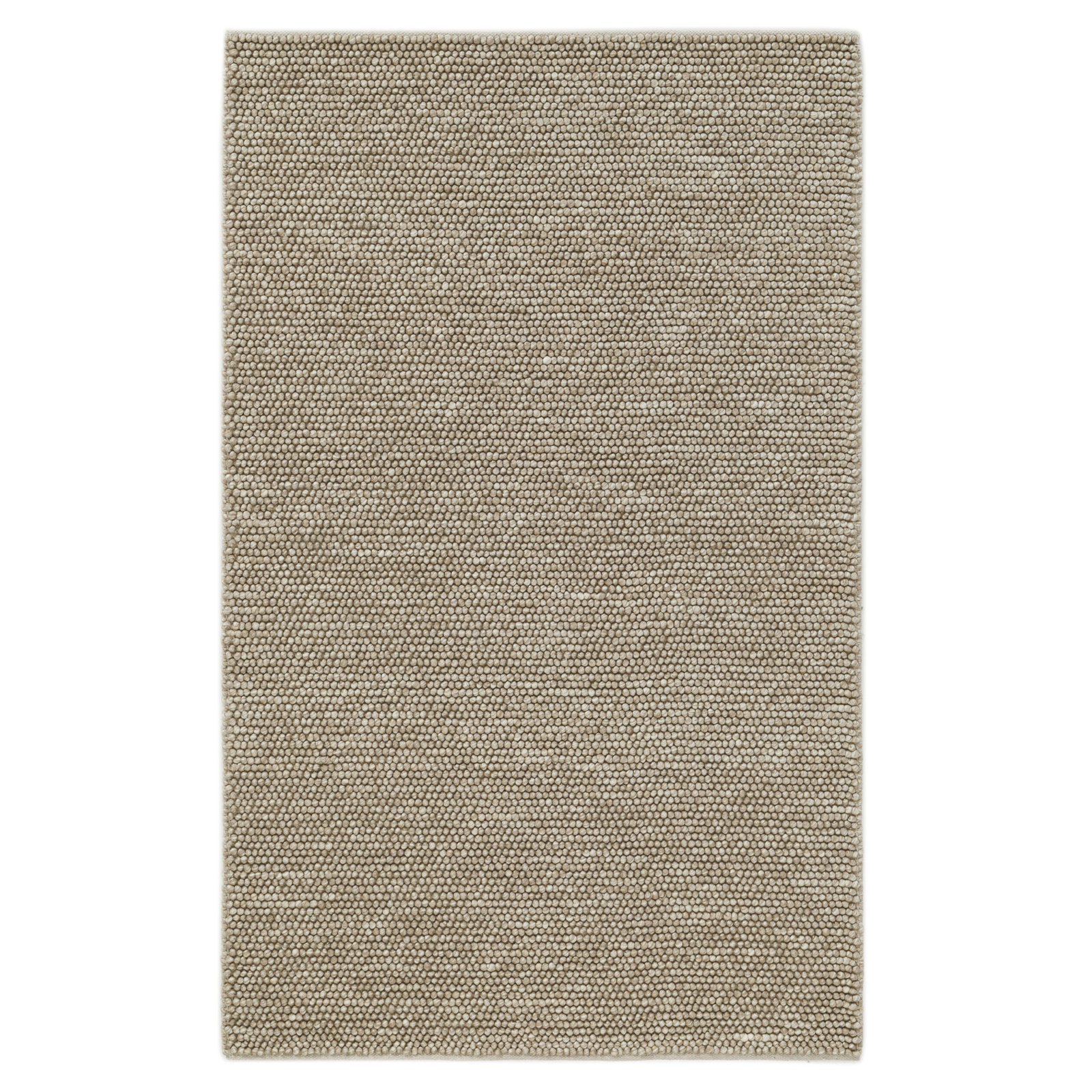 Ackman Flatweave Wool Rug, Rectangle 5' x 8', Brown