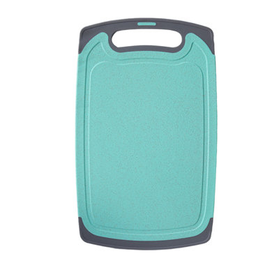 Plastic Cutting Boards For Kitchen Dishwasher Safe Double-sided Extra Large Cutting Board For Meat Easy Grip Handle Non-Slip With Grinding Area
