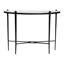 Console en marbre Baxton Studio Mendez - Table d'appoint rustique moderne