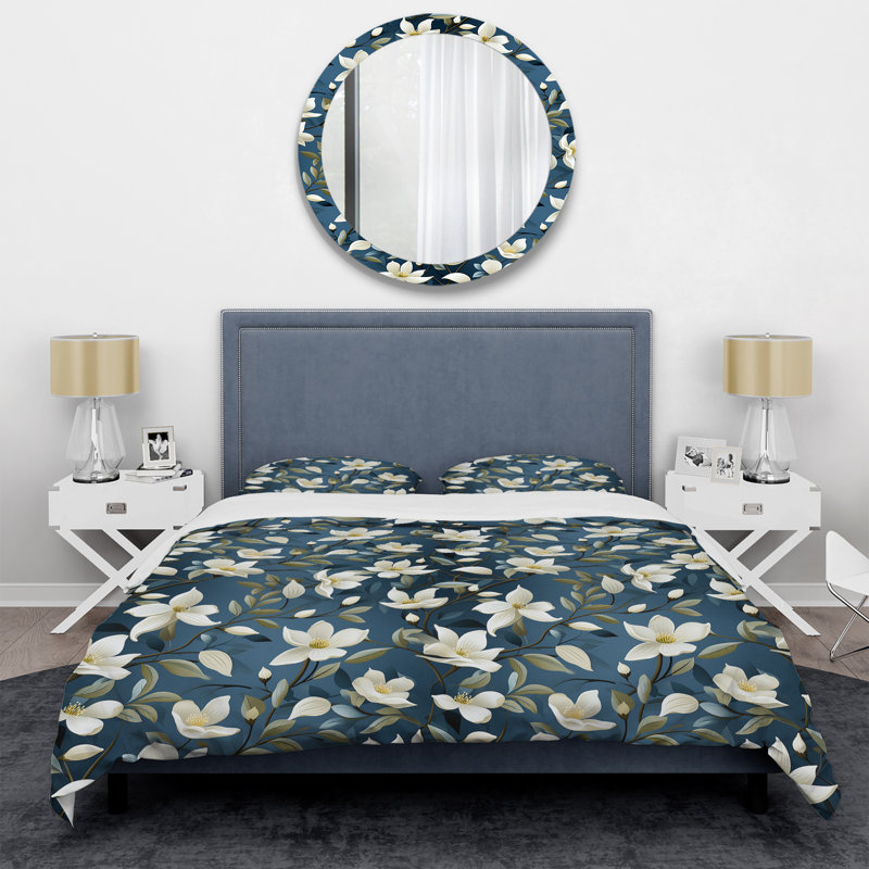 Ensemble de housse de couette Balian, Housse de couette simple + 1 taie décorative stan