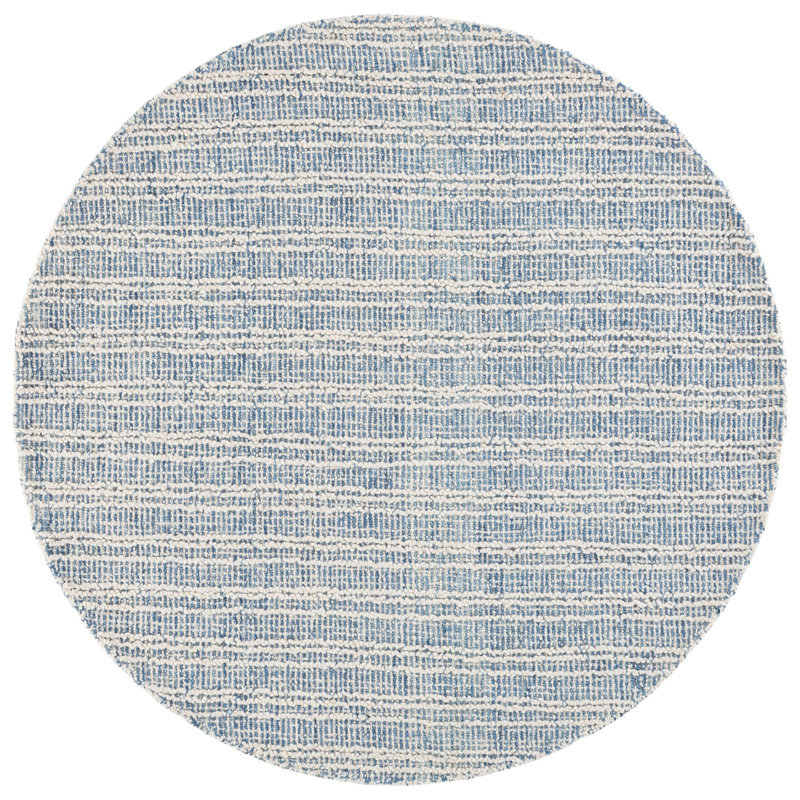 Metro 810 Hand Tufted 80% Wool; 20% Cotton Striped Rug, 6'-0" X 6'-0" Round