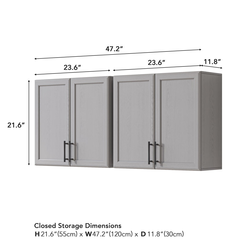 Armoire à linge murale 48 ", Gris