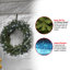 Couronne de sapin de Norwood en forme de mémoire avec lumières DEL blanches-354112867