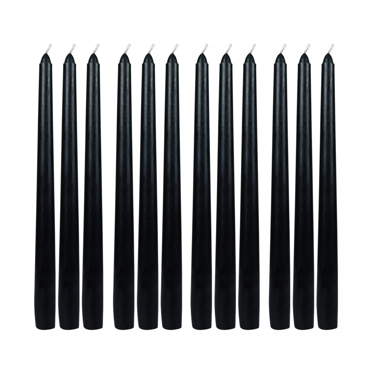 Unscented Taper Candle, Black