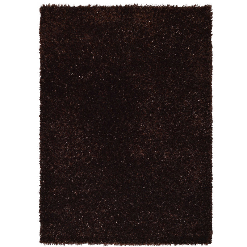 Damru Solid Colour Hand Woven Shag Area Rug, Rectangle 170 x 240cm