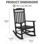 Chaises berçantes d'extérieur