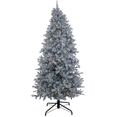 Silver Fir Christmas Tree with LED Lights