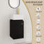 Meuble-lavabo simple 12 po avec comptoir en céramique 12 po