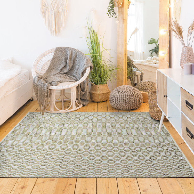Sylar Geometric Hand Woven Area Rug, Rectangle 160 x 230cm