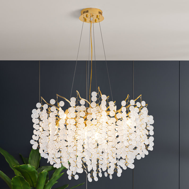 Everly Quinn Kahmyra 11 - Light Dimmable Tiered Chandelier & Reviews ...