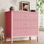 Philomena Large 3 Drawer Dresser, Wide Chest of Drawers-1697736156