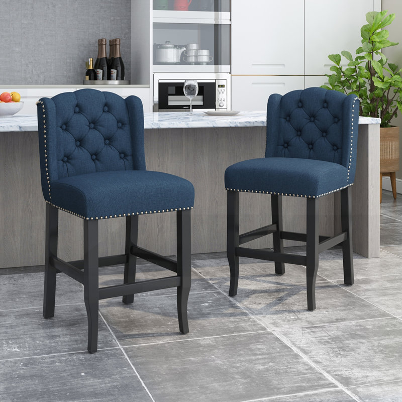 Tabouret de comptoir Vienna, Bleu