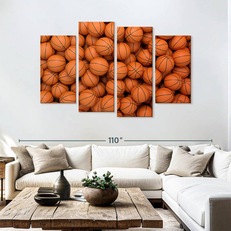 Mini balles de basketball Sireci, H 54 po x l 84 po