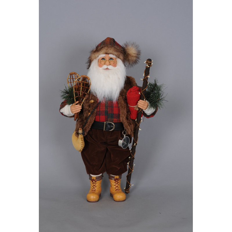 Christmas Mountaineer Santa Figurine