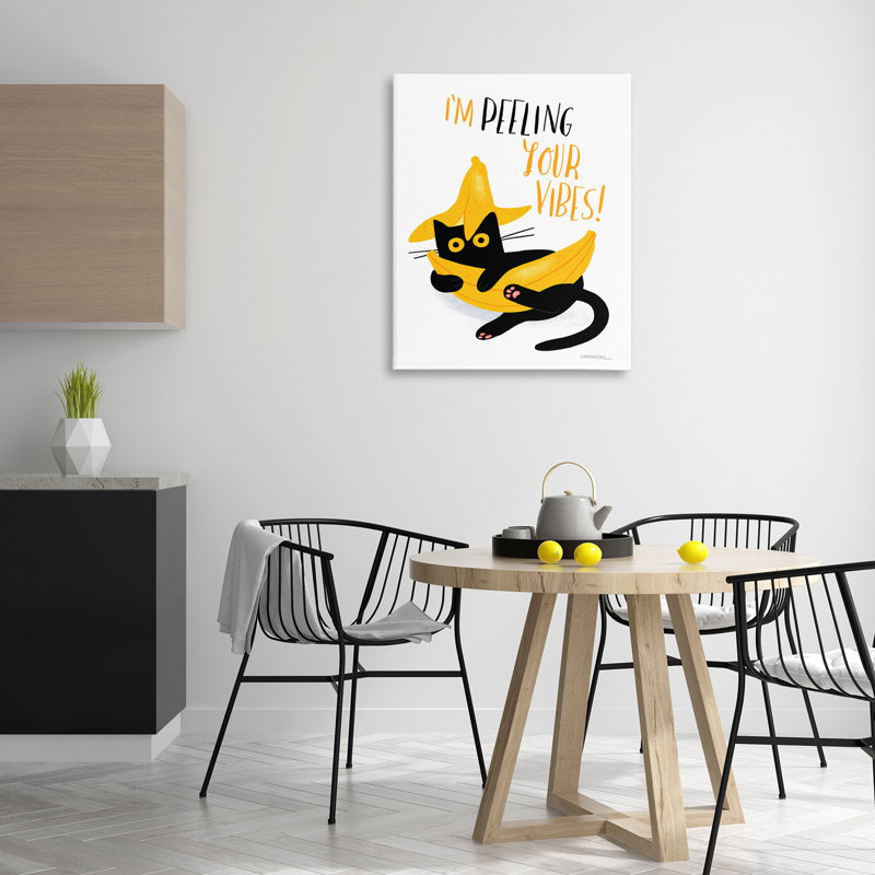 «Peeling Your Vibes Cat» par Leeza Hernandez, H 40 po x l 30 po