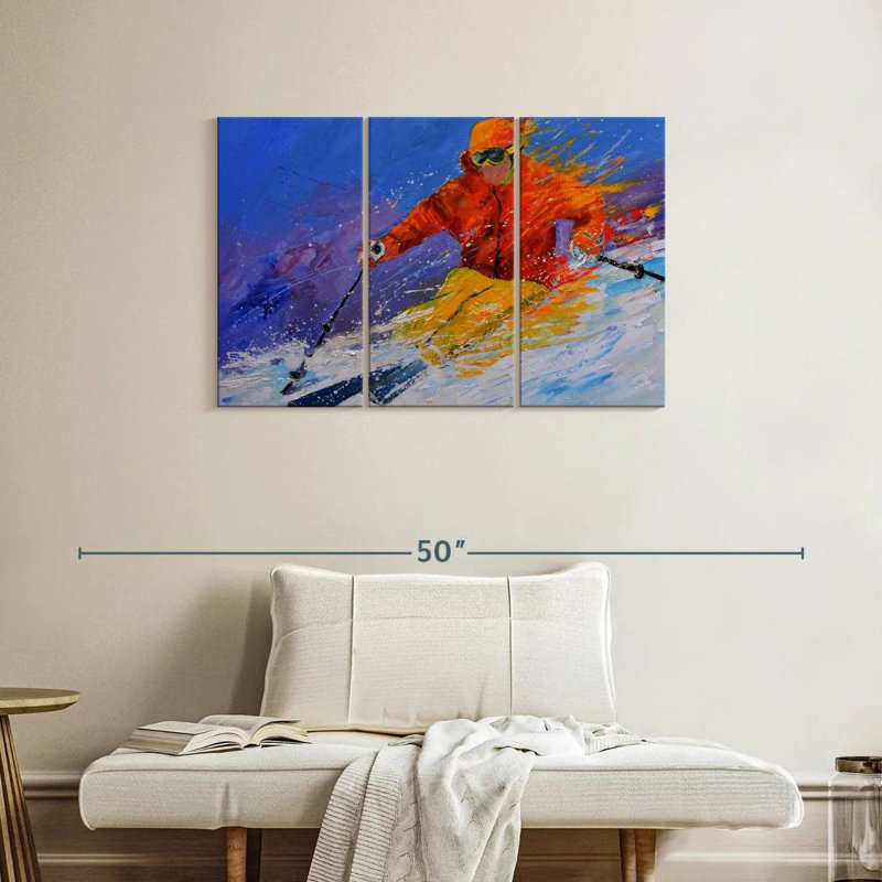 Sireci Expert Skiing, 24" H x 38" W