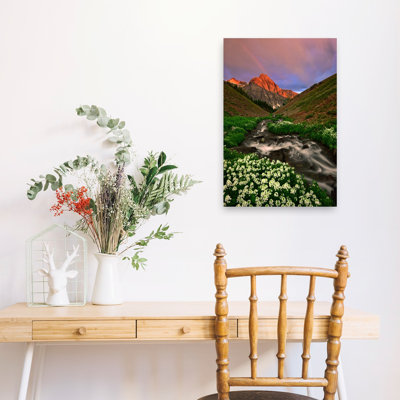 «Rainbow Over Dallas Peak», reproduction d'art contemporain de paysage mural contemporain