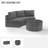 Sneed Wicker 3 - Person Patio Conversation Set with Cushions-1175495784