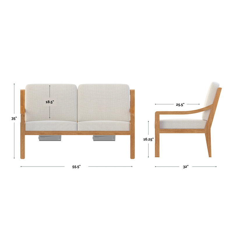 Solerno Heated Loveseat Set, Mesa
