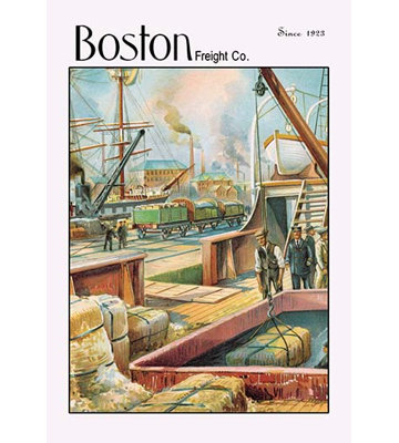 Boston freight company-impression d’art graphique