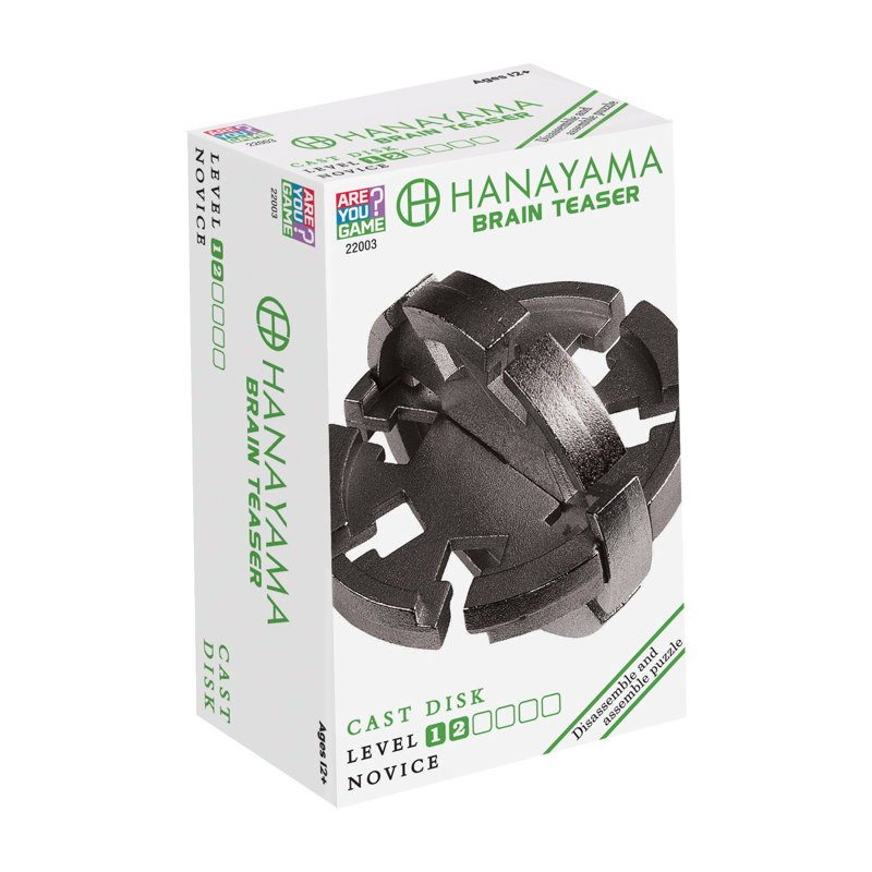Disque de casse-tête Hanayama niveau 2, Noir