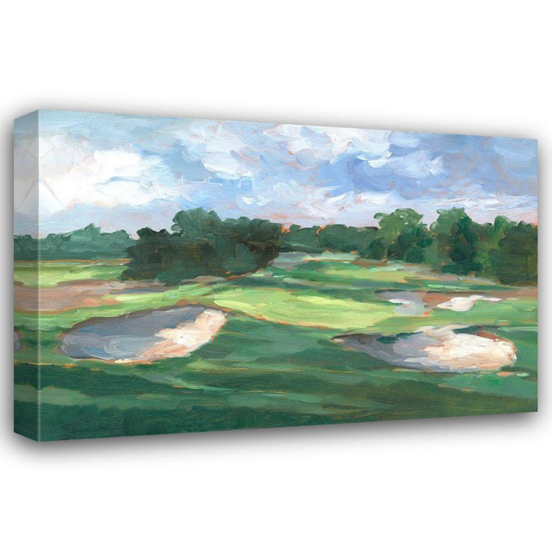 «Red Barrel Studio®» par Harper, Ethan, art sur toile tendue sous le titre: Golf Course Study III, H 13 po x l 18 po