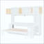 Lit escamotable avec bureau et armoires en rotin, lit mural peu encombrant pour bureau à domicile-131125068