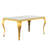 Keiann Glass Top Metal Base Dining Table-246224736