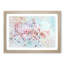 Japanese Cherry Tree in Pink in Abstract - Picture Frame Graphic Art Print-55770574-55770577