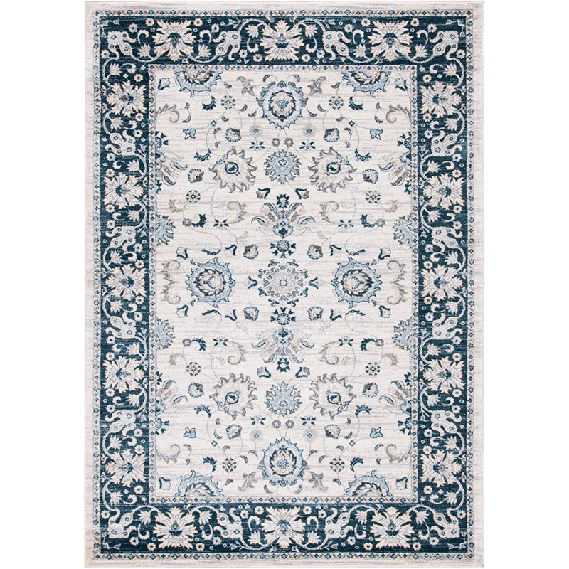 Delmer Performance Oriental Rug, Rectangle 4' x 6'