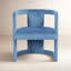 Fauteuil demi-tonneau en polyester de 25 po Nolita-461373075