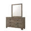 Mobilier de chambre rustique en bois avec commode et commode à tiroirs 1 pièce Rustic-22725299