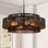 Lustre tambour 4 lumières à intensité variable Luebbert