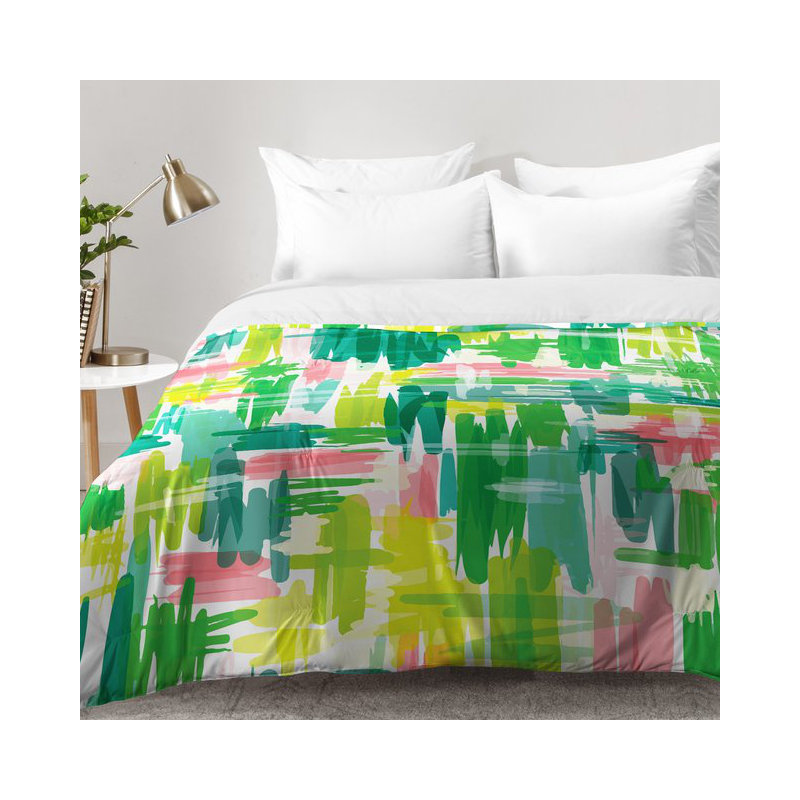 Jenean Morrison Modern & Contemporary Polyester Abstract Comforter, Full/Queen Comforter + 2 Standard Shams