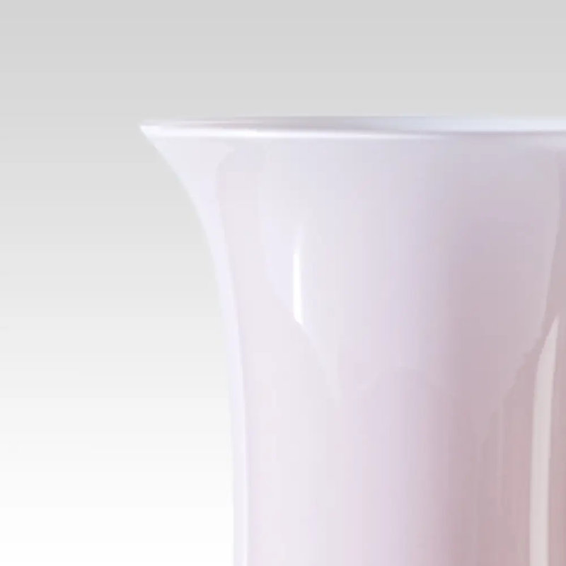 Venini Opalino Vase, Acquamarine, 11.81" H x 5.51" W x 5.51" D