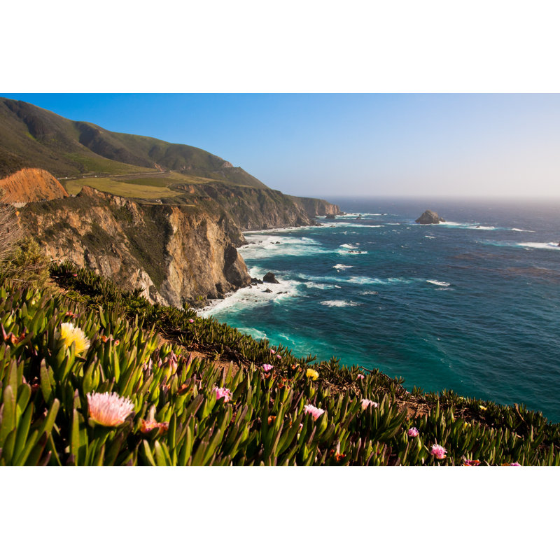 Coastline Of Big Sur - Wrapped Canvas Print, 30cm H x 46cm W