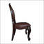 Chaises d'appoint classiques à dossier ovale avec sièges rembourrés pour une décoration intérieure élégante et un siège quotidien confortable