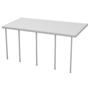Auvent de terrasse standard en métal l 40 pi x P 8 pi